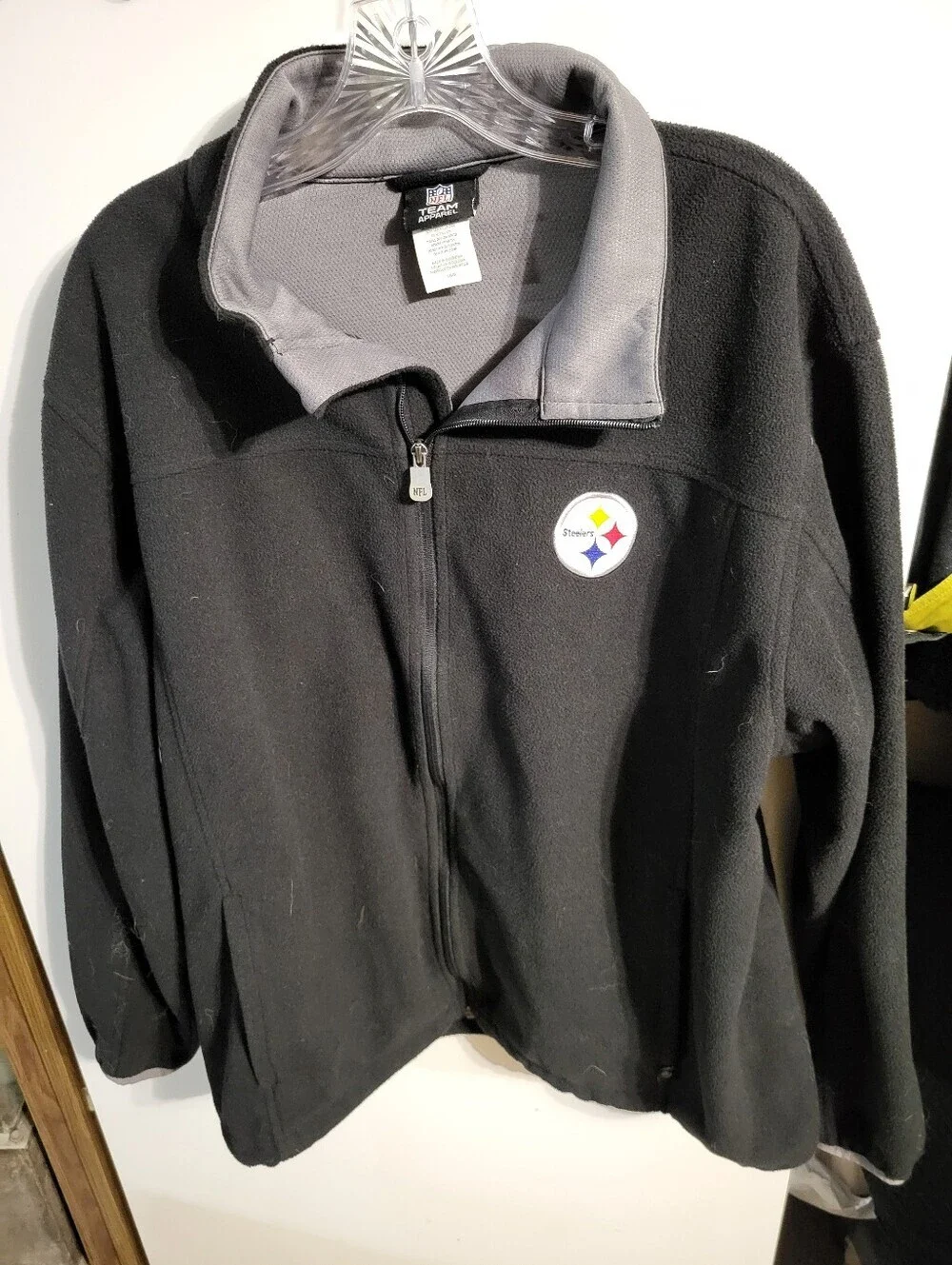 NEW PITSBURGH STEELERS FLEECE JACKET SZ L